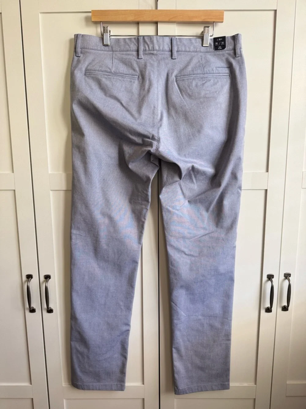 J.Crew 484 Slim-Fit Tech Oxford Pant in Light Blue Size 35x32